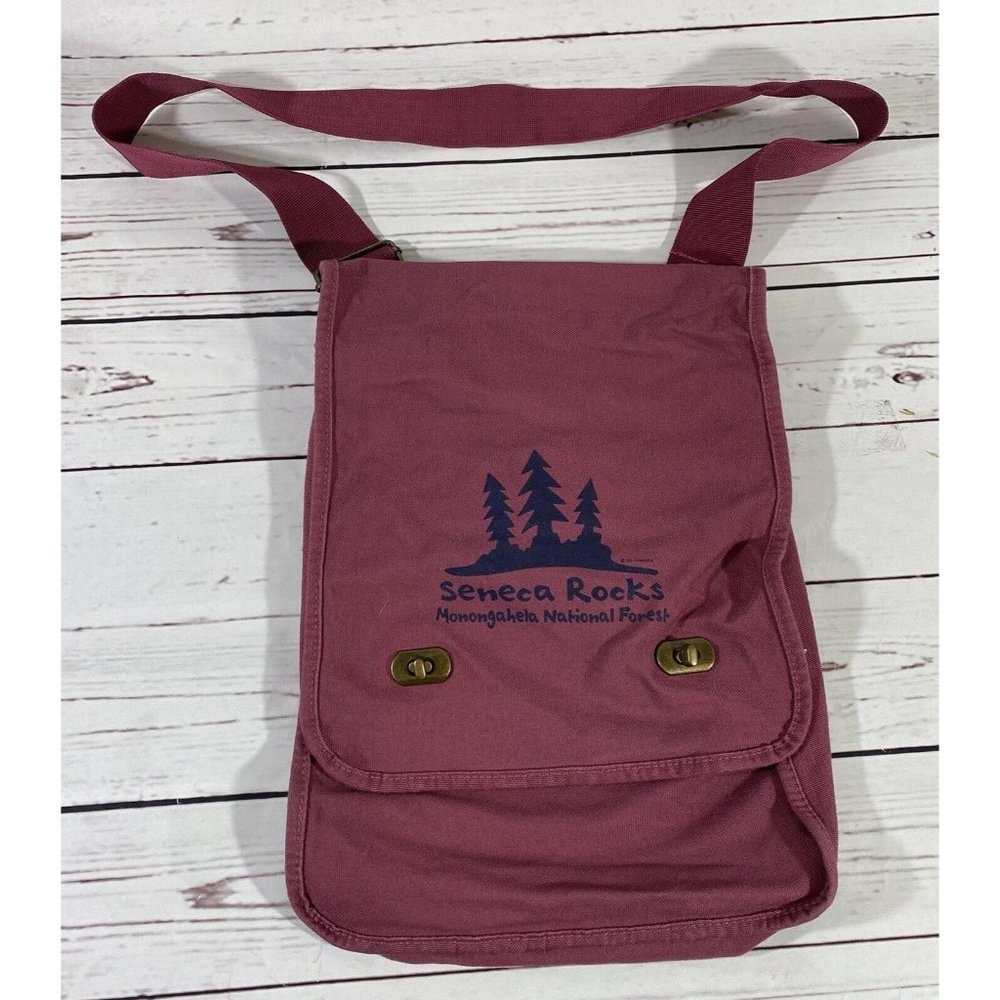 Authentic Pigment Messenger Bag Seneca Rocks Monongalia National Forest WV